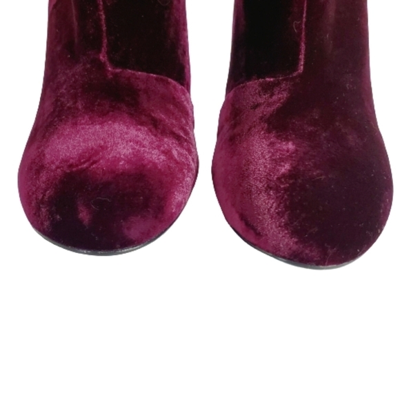 Rag AND BONE AGNES RED VELVET CHELSEA BOOT NEW - Picture 14 of 16